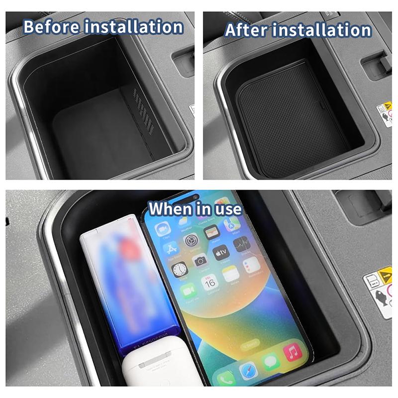 For Toyota Land Cruiser 250 Prado LC250 2025 Armrest Cool Storage Box Insert Tray Organizer Container Storage Car Accessories