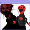 Gruseliges Horror-Spiel Plüschtier Der Gekochte Dunkler Stil Stoffpuppe Rot Schwarz