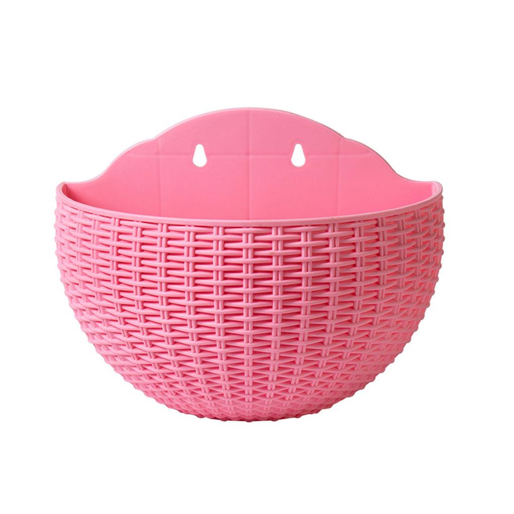 Flower Pot Wall Mounted Hanging Basket Planter Bucket Garden Vase Indoor Exquisite Outdoors Plastic for Ornaments