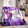 1PC Daughter Appreciation Quote Blanket, Soft Warm All-Season Throw for Sofa, Bed, Car, Office, Vibrant Colorful Design, Durable & Cozy Gift for Home