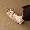 Huge Comfort~ Stepping On Shit~ Fish Mouth Cool Slippers Women's Outer Wear 2025 Summer New Flat-bottomed Fashionable Versatile Sandals