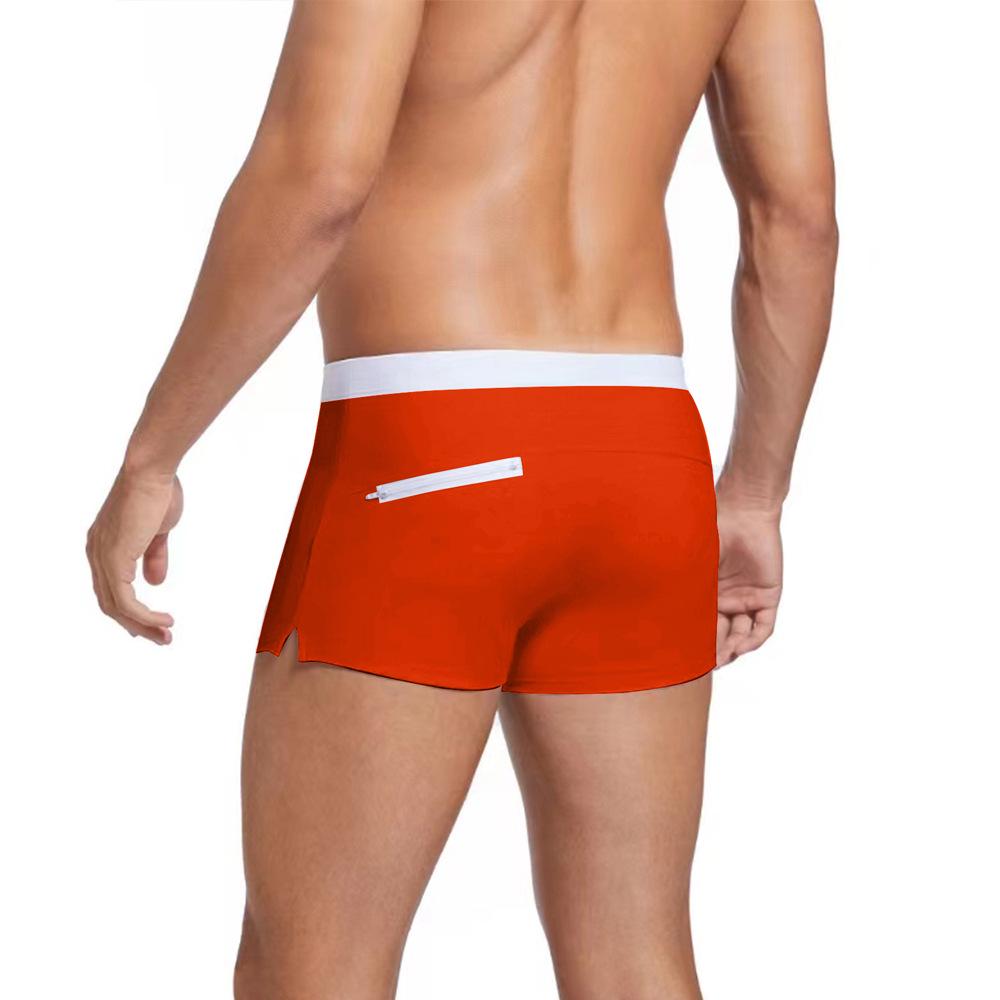 2026 Men's Solid Color Anti-See-Through Quick-Drying Sports Shorts with Drawstring