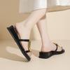 Retro Wedge Heel Sandals Women's Shoes and Slippers New One-shoulder Slippers