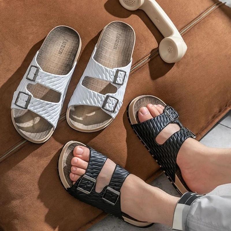 Soft Platform Sabot Pvc Male Slipper Beach Men's Shoe Slides Mascullino Elegant Low Price 2025 Cheap Shoes Liquidation