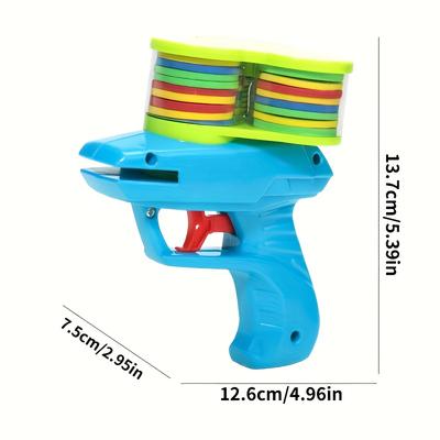 New 3-hole Shooting Toy - Interactive Launcher with 3 Magazines, Suitable for Christmas and New Year Prank Toys- Group Game Gift