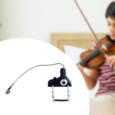 Piezo Contact Microphone Pickup with Cable Audio Jack Transducer Portable for Ukulele