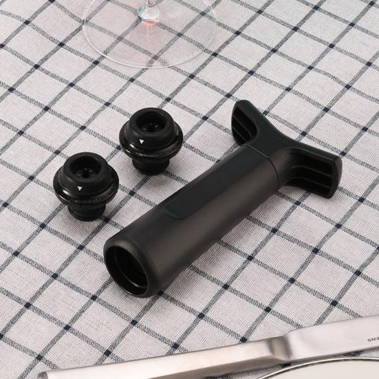 Vacuum Wine Saver Pump with 4 Stoppers Reusable Bottle Sealer Wine Preserver System