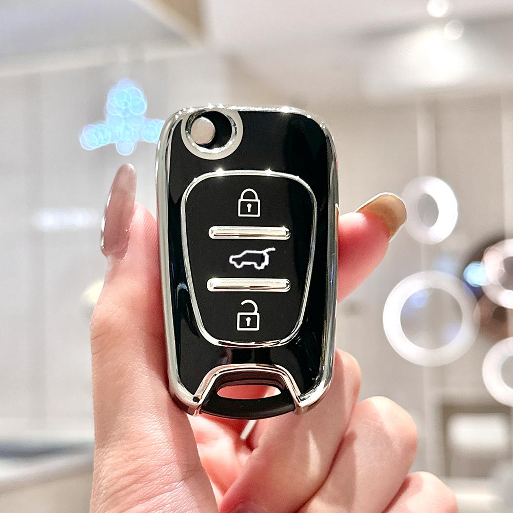 Fashion Soft Tpu Shell For Kia Rio K7 K5 Sportage Sorento For Hyundai Elantra Azera I20 I30 Veracruz Veloster Car Key Cover Case