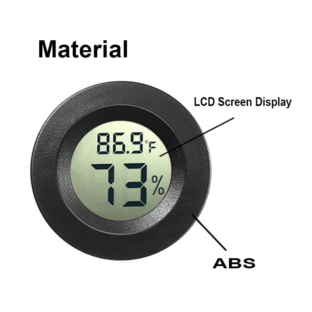 

Черный Мини-гигрометр Термометр Цифровой ЖК-монитор Внутренний/наружный измеритель влажности Датчик температуры для дома