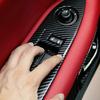 For Challenger 2009-2014 Window Lift Switch Knob Button Cover Panel Carbon Fiber
