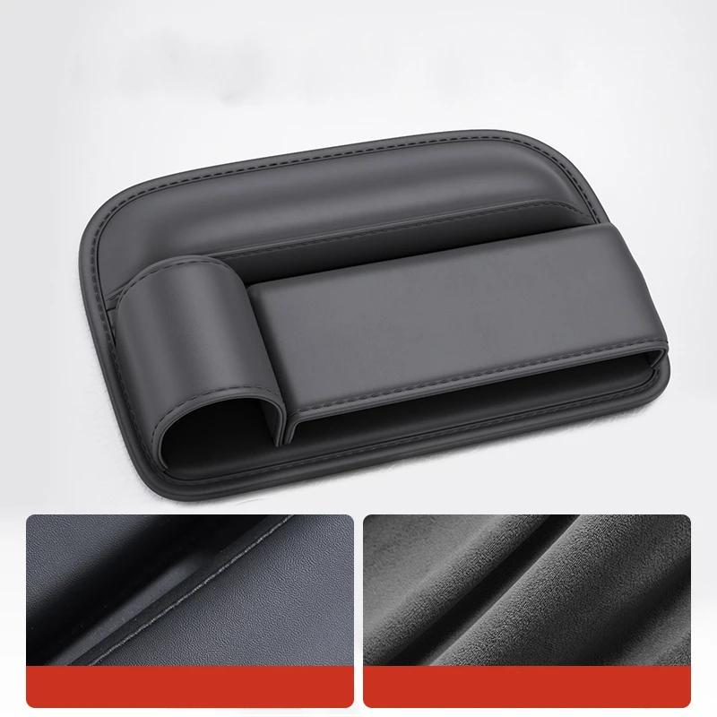 Car Seat Gap Water Cup Holder Gap Side Storage Box Car Leather Universal Front Seat Gap Filler Storage Box Inside The Car