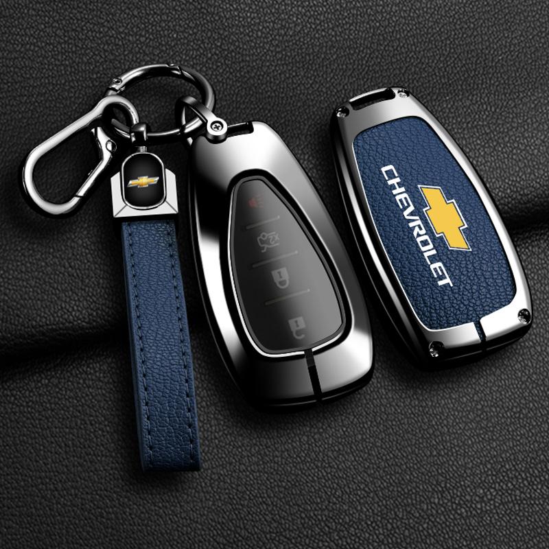 For Chevrolet Onix Equino Orlando Cruze Spark Sonic Camaro Volt Bolt Trax Malibu Blazer Traverse Seeker Alloy Car Key Case Cover