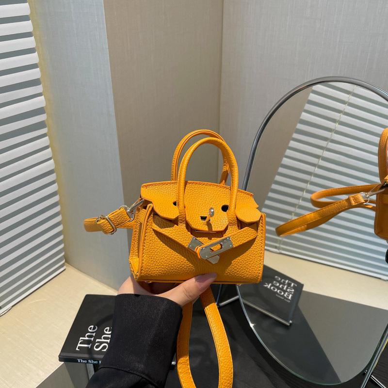 New Lock Children's Bag Simple and Fashionable Change Bag Mini Parent-child Messenger Bag