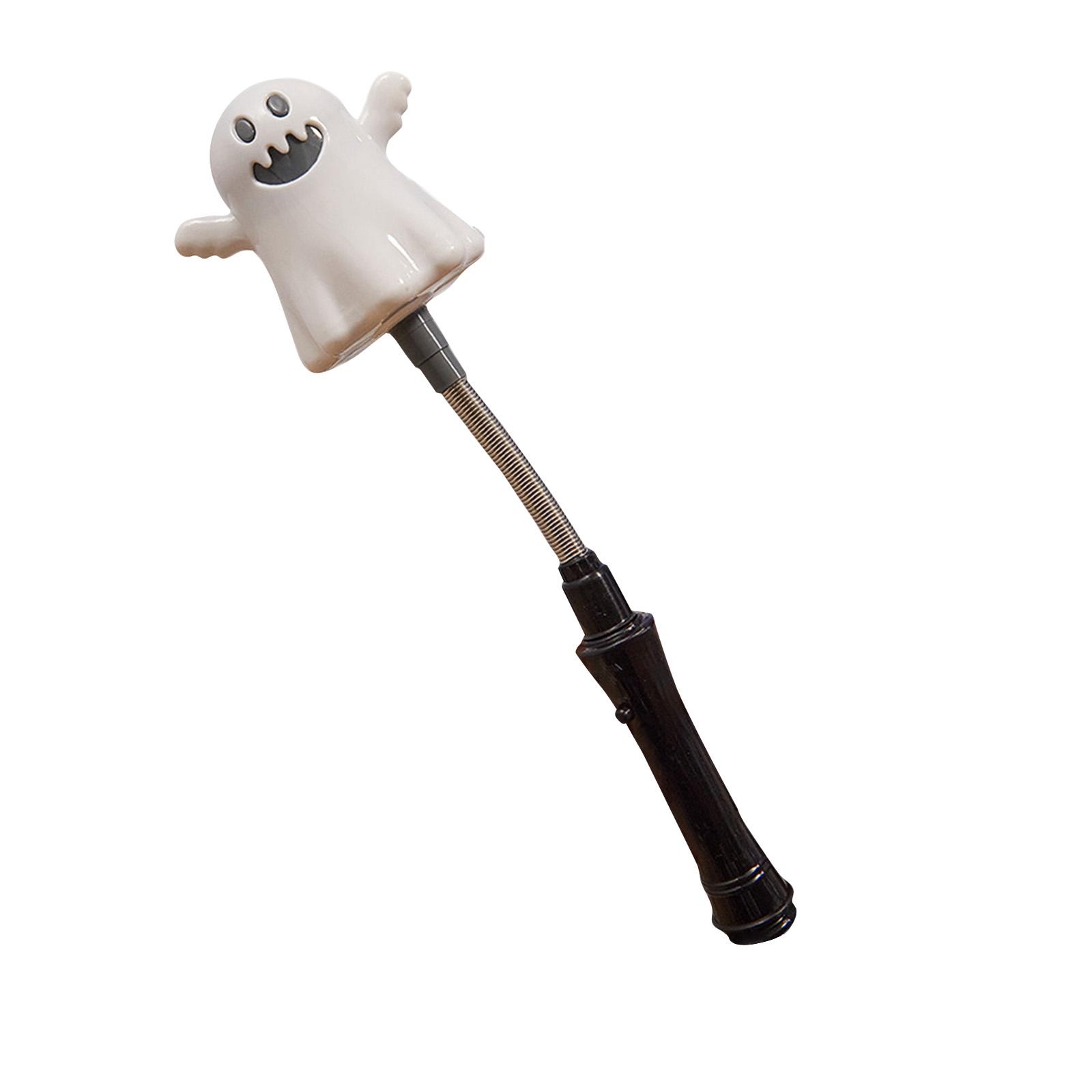 

Хэллоуинские светодиодные светящиеся палочки - Тыква и светящаяся палочка Гибкая пружина, встроенные батарейки, сувениры для вечеринки/декор One Size белый