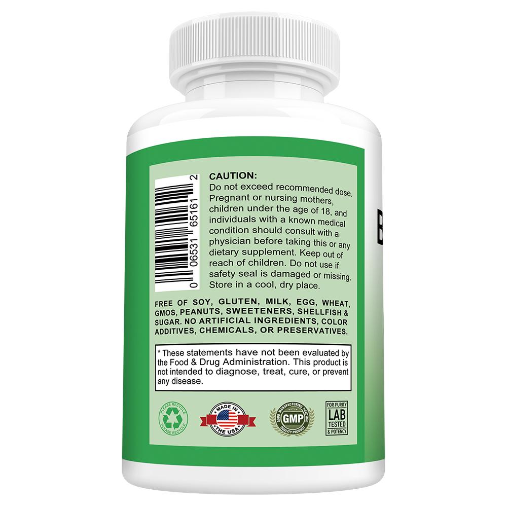 Berberina 1000 Mg Suplemento Alimentar, Com Geleia Real, 120 Cápsulas Por Frasco