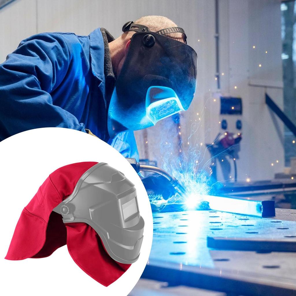 Schweißhelmbezug und Latz-Set Nackenschutz Presssitzdichtung