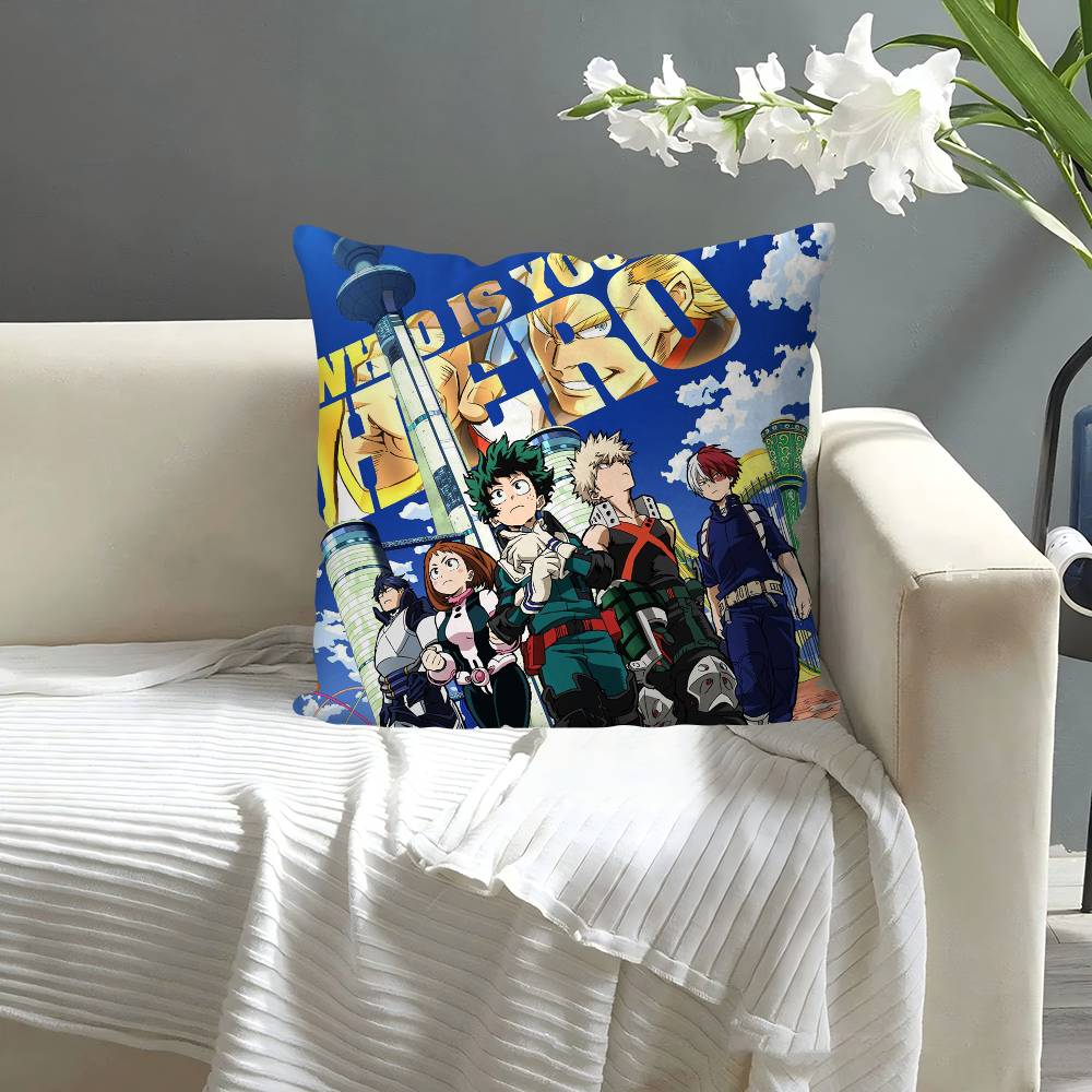 Anime My Hero Academia Pillow Case Square Pillow Bedroom Sofa Leisure Comfort Cushion Car Living Room Home Decoration