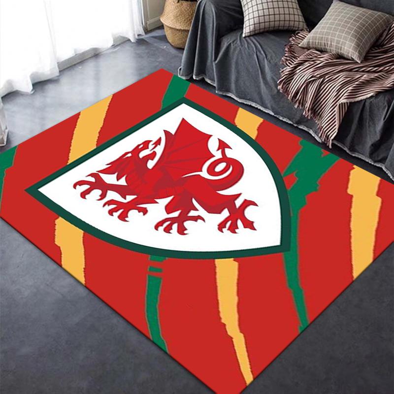 Nuovo Tappeto Wrexham AFC 2025 per Soggiorno Camera da Letto Casa Decorazione Divano, Tappetino Antiscivolo per Giochi Bambini