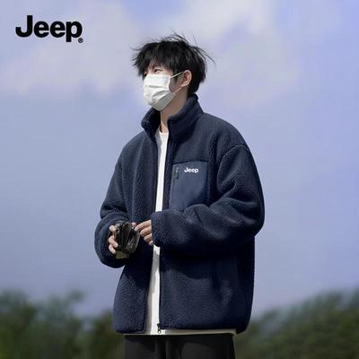 Men's Winter Fleece-Lined Stand-Collar Jacket