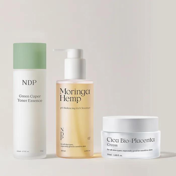 Classic Routine Project 3-Piece Set: Toner Essence: 140ml, Gel Cleanser: 200ml, Placenta Cream: 50ml