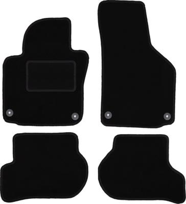 Black Velour Floor Mats For: Skoda Yeti Crossover (2009-2017)