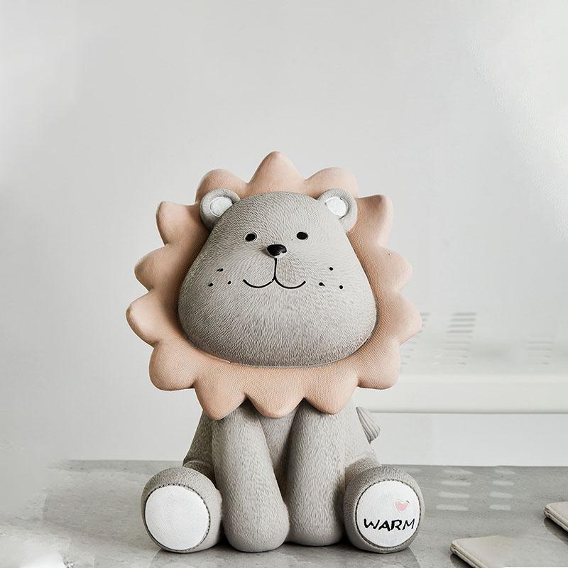 

Копилка-копилка в виде льва, мультяшный сейф, сбережение денег, детские игрушки, подарок, милый кейс для монет, креативный домашний декор, украшения