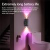 Motion Sensor LED Wall Light RGB Rechargeable Double-head Magnetic Spotlight for Bedroom Hallway Stair Ambient Lighting