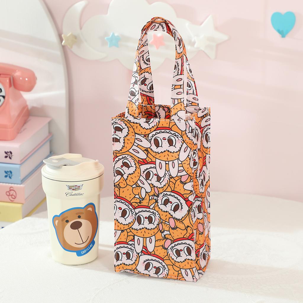 POP MART Waterproof Cup Bag Kettle Bag Student Mini Tote Bag Environmental Protection Bag Umbrella Storage Bag