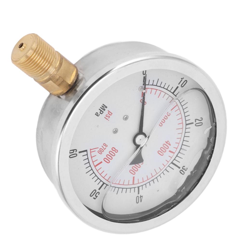 M20x1 CO2 Cylinder Pressure Gauge 8700psi Carbon Dioxide Pressure Gauge CO2 Gage