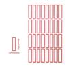 50 Sheets Writeable Labels Adhesive Sticker Jams Label Small Blank Sticker Sticker for Home School Office