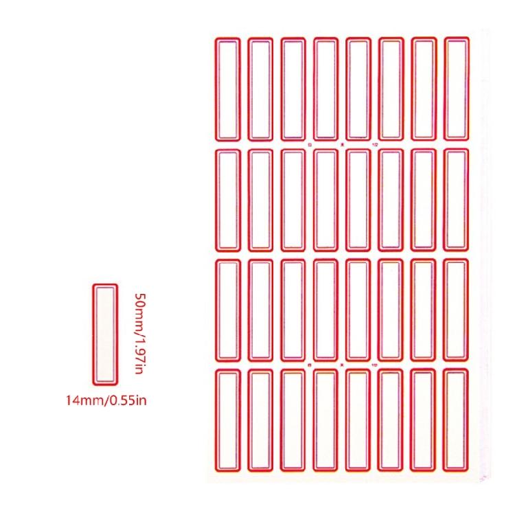 50 Sheets Writeable Labels Adhesive Sticker Jams Label Small Blank Sticker Sticker for Home School Office