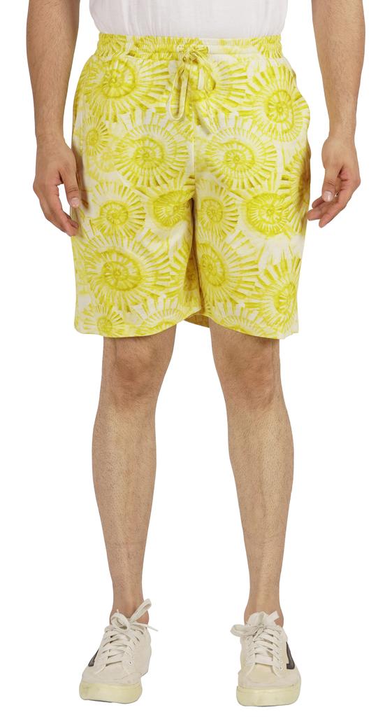 Inkmeso Casual Printed Shorts For Men’s Elastic Waist Cotton Short With Drawstring Loungewear