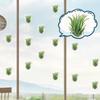 12 Pieces AirPlant Holder with Pad Acrylic Planter for Office Walls, Openings