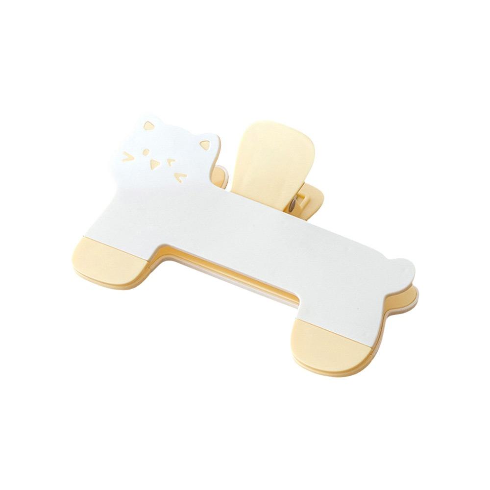 

Thickened Fixed Book Clips Cute Cat Bookmark Convenient File Holder Office жовтий