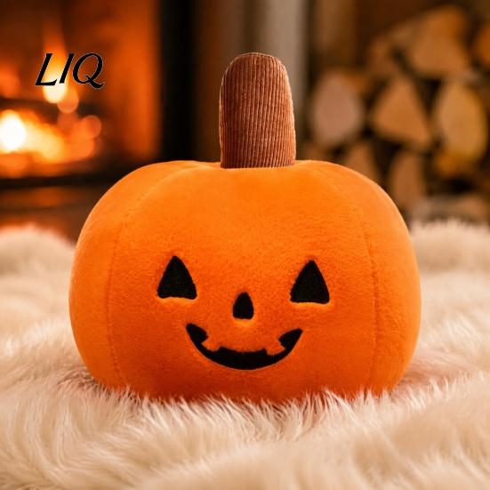 Carini Regali di Halloween Cuscino Zucca, Peluche Bambola Mummia, Bambola Morbida Imbottita Decorazione da Tavolo, Cuscini Decorativi per Divano e Arredamento Casa