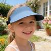 Children Hat Seamless Hollow Top Design Full Face Sun Protection Hat Adjustable Head Circumference Breathable Summer Cap