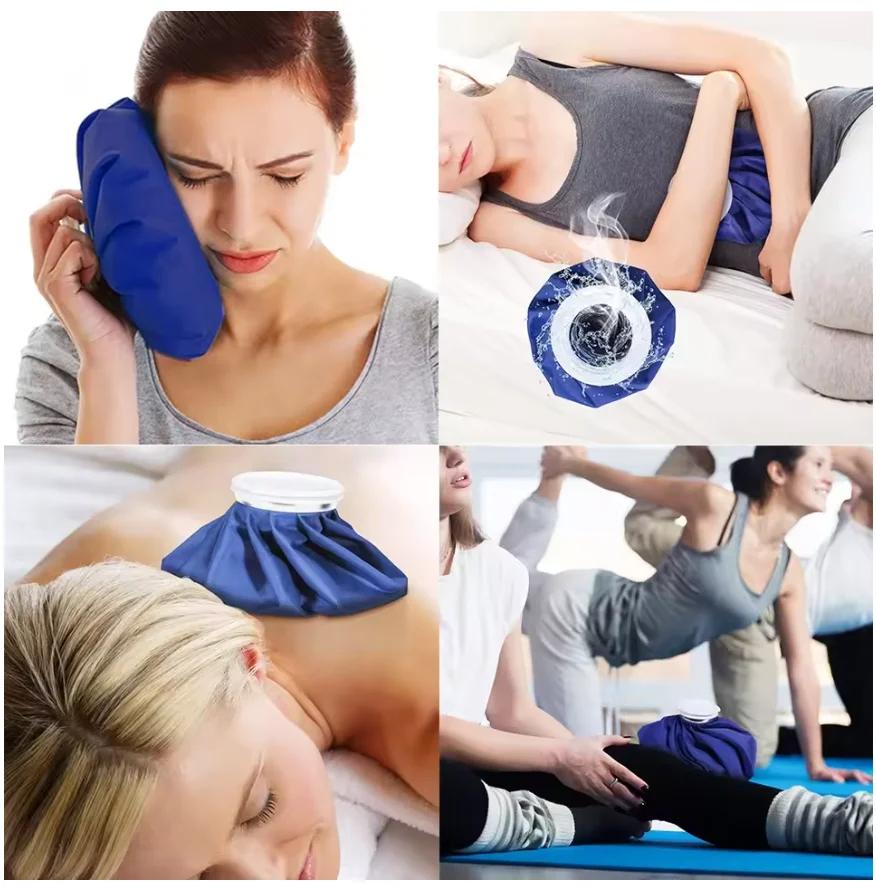 Reusable Various Sizes Medicla Ice Pack for Knee Head Leg Breathable Material Cooler Bag Pain Relief Injury Care Cold Therapy