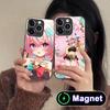 Game GI Varesa Glass MagSafe Mobile Phone Case for iPhone 17 16 15 14 13 12 11 Air Pro Max Plus Mini Colorful Cover