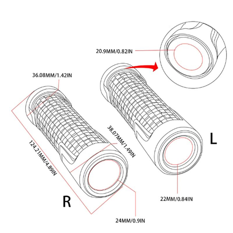 For DERBI DERBI VARIANT SPORT R Accessories Motorcycle Handlebar Grips CNC Aluminum Rubber Hand Thruster Grips