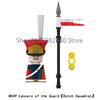 Medieval Military Soldier Figures Napoleon MOC Building Blocks Cavalry Weapons Shield Armor Cannon Militia Cowboy Toys Gift Z013