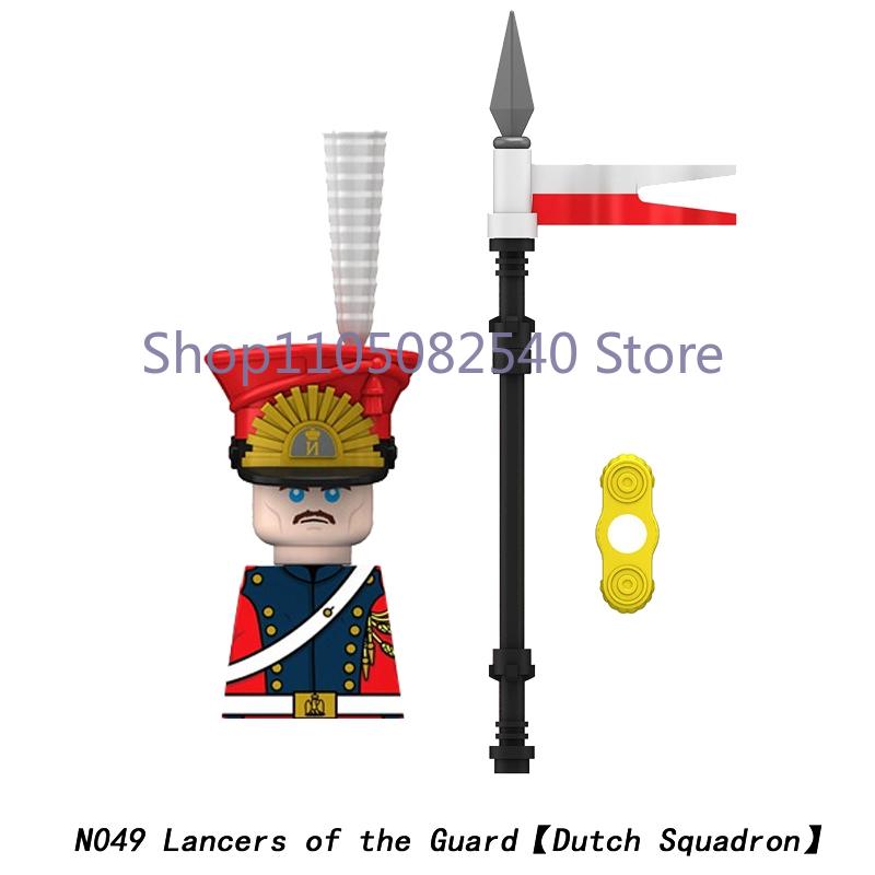 Medieval Military Soldier Figures Napoleon MOC Building Blocks Cavalry Weapons Shield Armor Cannon Militia Cowboy Toys Gift Z013