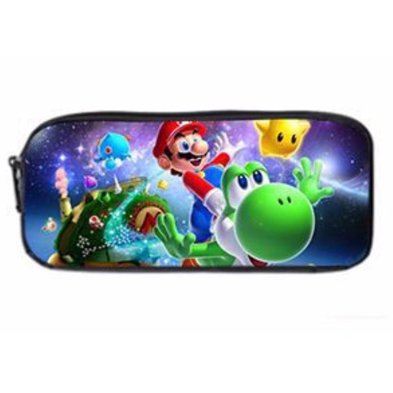 Super Mario Cartoon School Bag Student Backpack Waterproof And Expandable Fashionable And Trendy Style Nylon Material