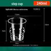 Yuzhuxun Disposable Transparent Plastic Water Cups