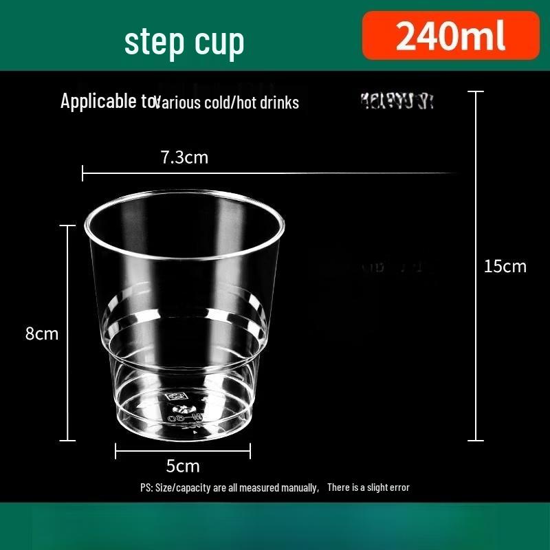 Yuzhuxun Disposable Transparent Plastic Water Cups