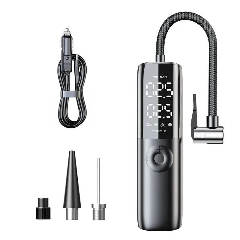 

Автомобильный насос для шин 12 В 150 фунтов на квадратный дюйм воздушный компрессор портативный проводной электрический насос для автомобиля мотоцикла велосипеда с удлиненным шнуром питания чёрный