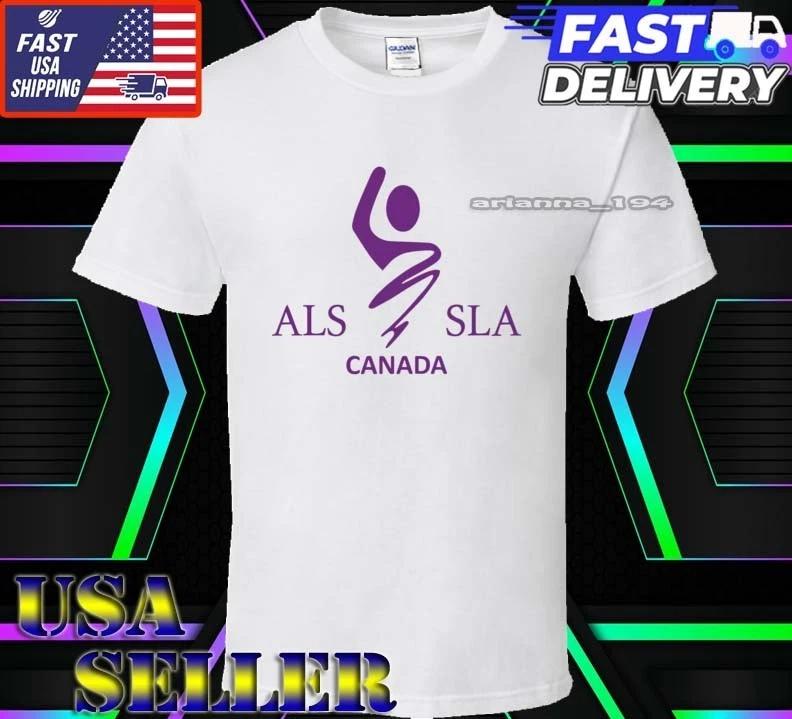 New Shirt ALS Society Canada Logo T-Shirt Funny American Unisex Size S-5XL S