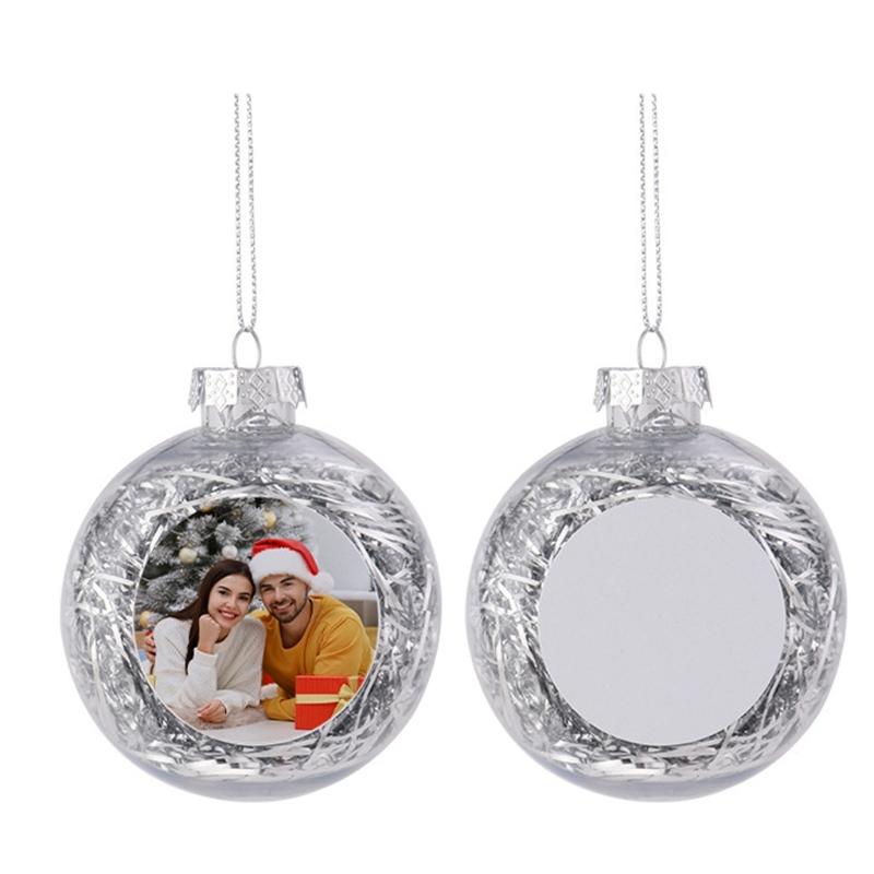 Unique Sublimation Blank Christmas Ball Ornament Decor Hanging Pendant Decorations for Home and Holiday Party Supplies