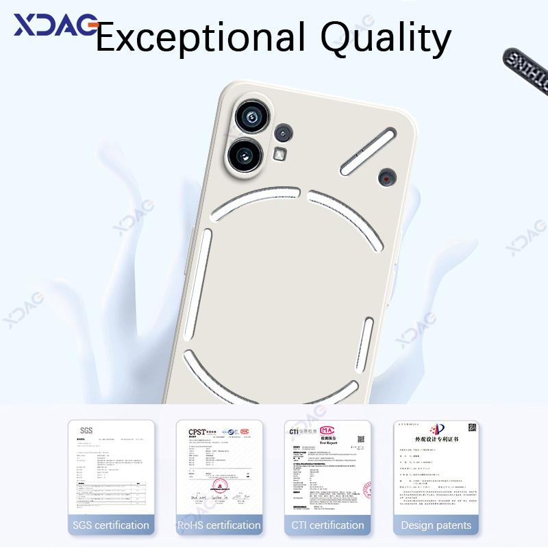 Handyhülle für Nothing Phone 1 NothingPhone1 5G 360 Weich Luxus Quadratisch Flüssigsilikon Rückseite Wasserdichte Tasche