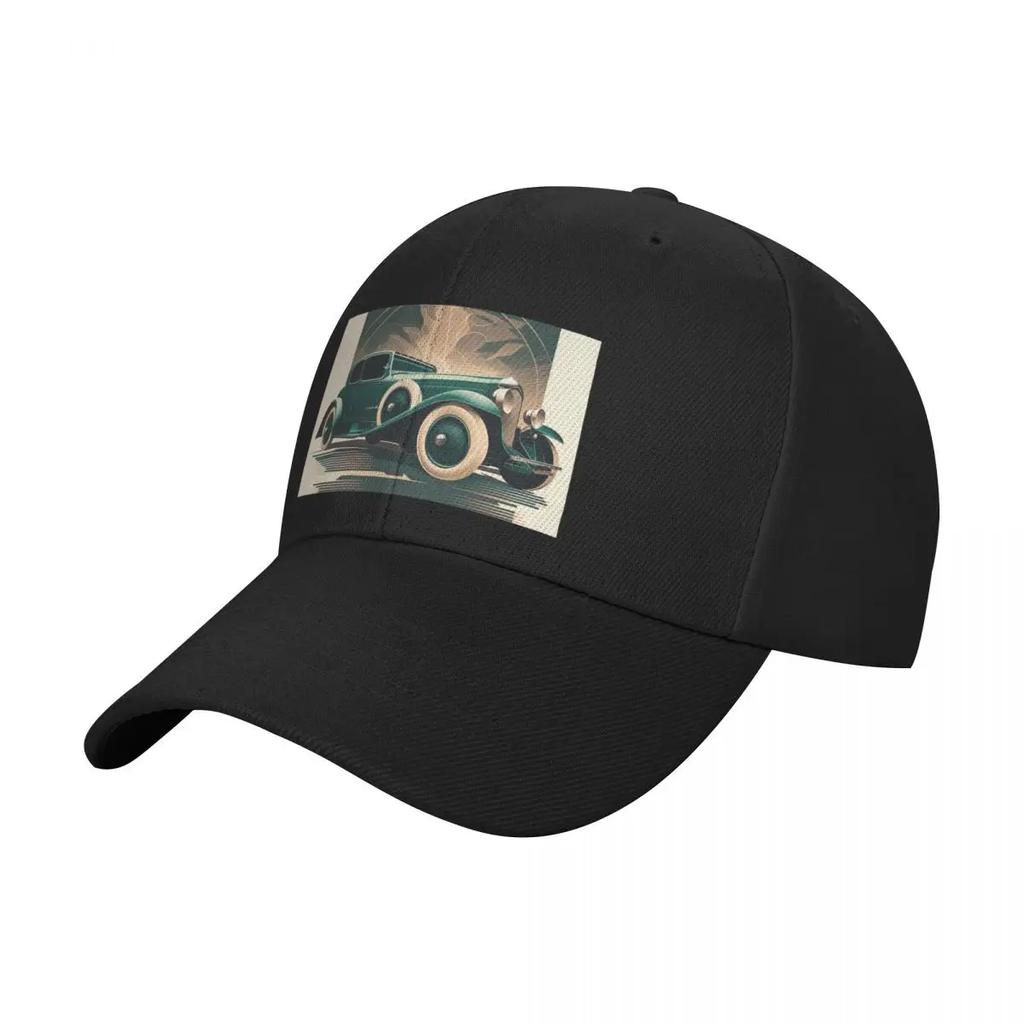 Art Deco Style Cars Baseball Cap Beach Fashion  Hat Men Women Hats Mens