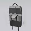1Pc Long Car Seat Back Storage Bag, Leather Rear Seat Storage, Car Seat Rear Hanging Pocket, Foldable Office Desk Board